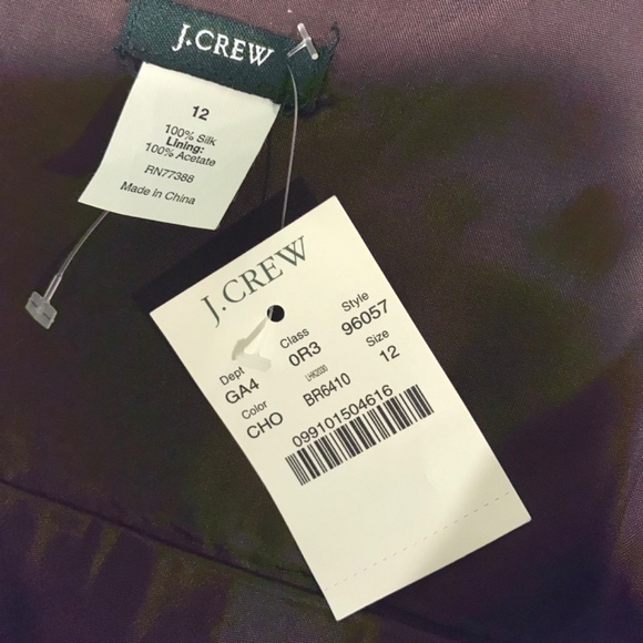NWT stunning J Crew 100% Silk special Occasion dress - Picture 9 of 16